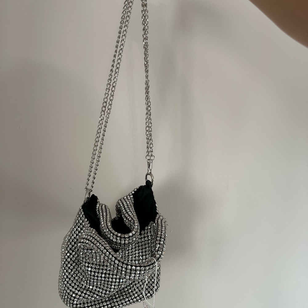 Silver Rhinestone Handbag - Picture 4 of 5